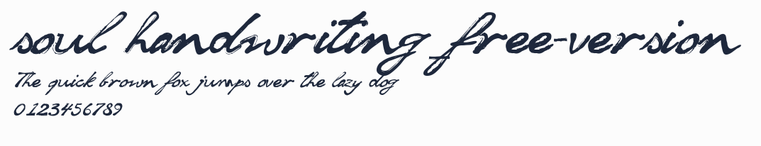 soul handwriting_free-version